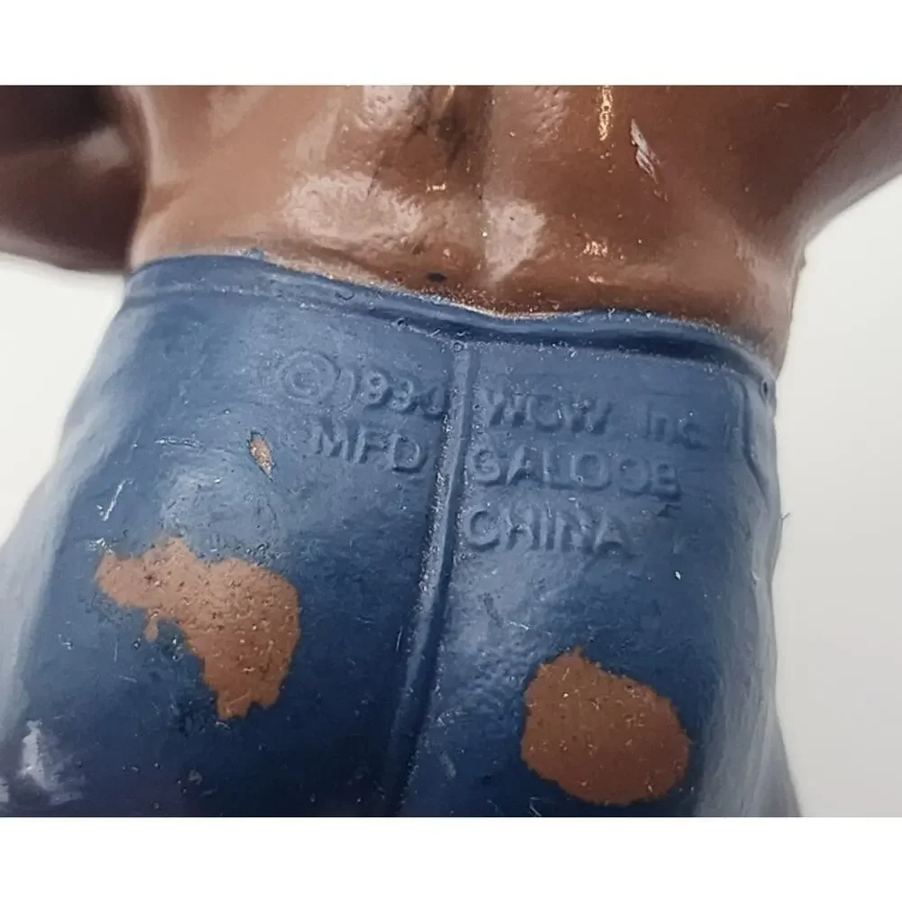 Vintage 1990 Galoob WWF WCW Ron Simmons Action Figure 4.5